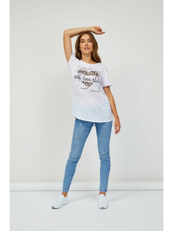 Sam 73 Weißes Damen-T-Shirt SAM 73 Inathi