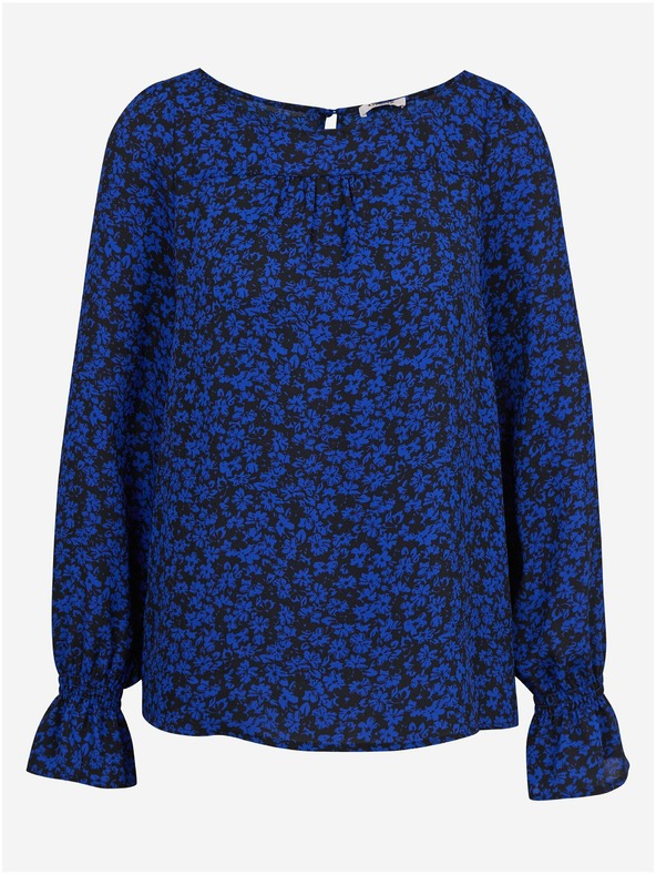 Orsay Schwarz-blaue geblümte Bluse ORSAY
