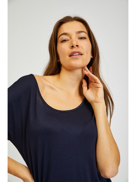 Sam 73 Dunkelblaues Basic-Damenkleid SAM73 Corvus