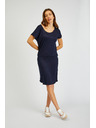 Sam 73 Dunkelblaues Basic-Damenkleid SAM73 Corvus
