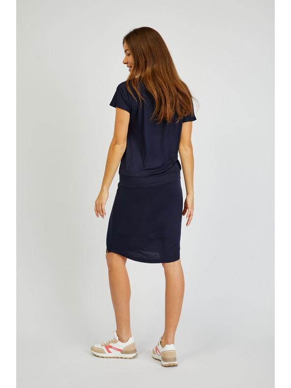 Sam 73 Dunkelblaues Basic-Damenkleid SAM73 Corvus