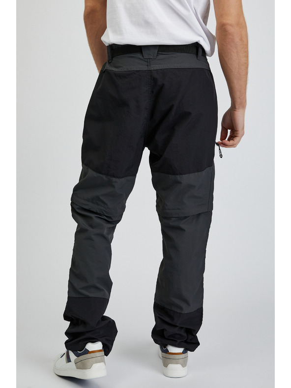 Sam 73 Schwarze und graue Herrenhose mit abnehmbarem Bein SAM73 Walter