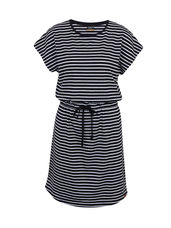 Sam 73 Weiß-schwarz gestreiftes Damenkleid SAM73 Sagitta