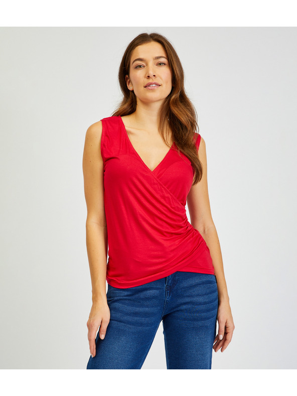 Sam 73 Rotes Basic-Tank-Top für Damen SAM73 Lupus