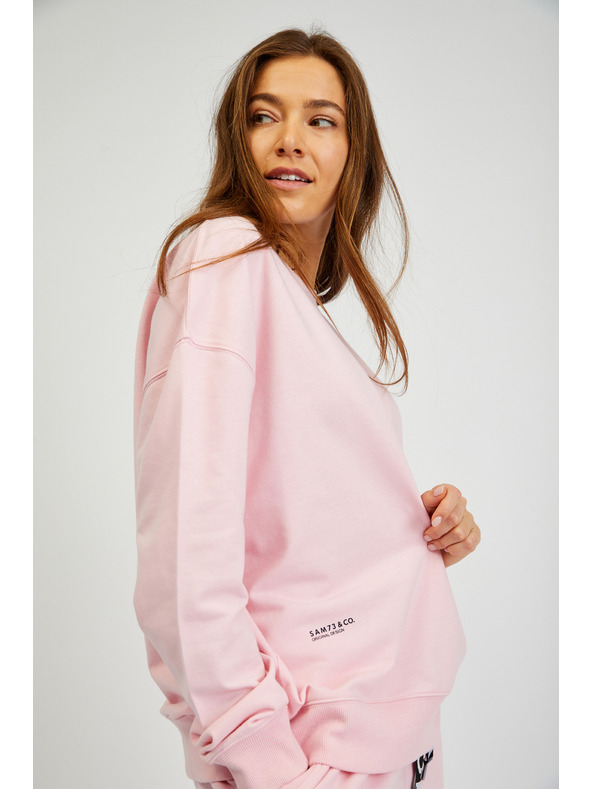 Sam 73 Rosa Basic-Sweatshirt für Damen SAM73 Ara