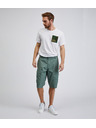 Sam 73 Grüne Herren-Baumwollshorts SAM73 Cygnus