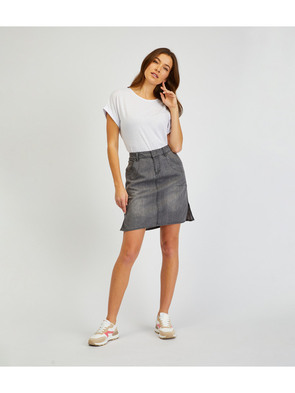 Sam 73 Grauer Damen-Denim-Rock SAM73 Gemini