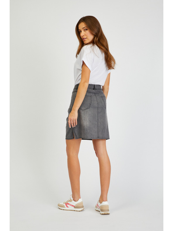 Sam 73 Grauer Damen-Denim-Rock SAM73 Gemini