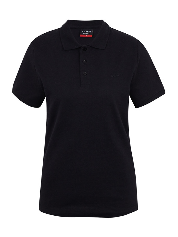 Sam 73 Schwarzes Damen-Poloshirt aus Baumwolle SAM73 Hydra