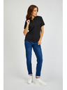 Sam 73 Schwarzes Damen-Poloshirt aus Baumwolle SAM73 Hydra