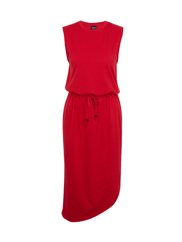 Sam 73 Rotes asymmetrisches Basic-Kleid für Damen SAM73 Antlia