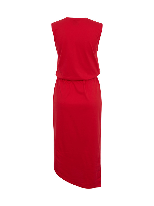 Sam 73 Rotes asymmetrisches Basic-Kleid für Damen SAM73 Antlia