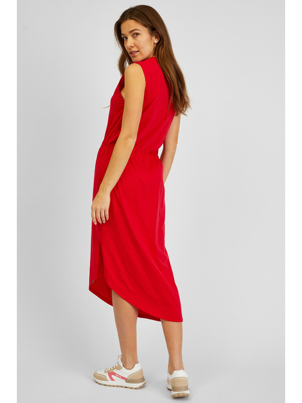 Sam 73 Rotes asymmetrisches Basic-Kleid für Damen SAM73 Antlia
