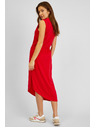 Sam 73 Rotes asymmetrisches Basic-Kleid für Damen SAM73 Antlia