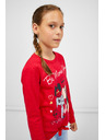 Sam 73 Rotes langärmeliges Mädchen-T-Shirt SAM 73 Vadania