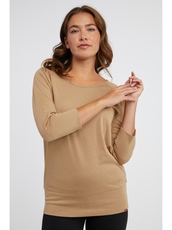 Sam 73 Hellbraunes Damen-T-Shirt SAM 73 Selma