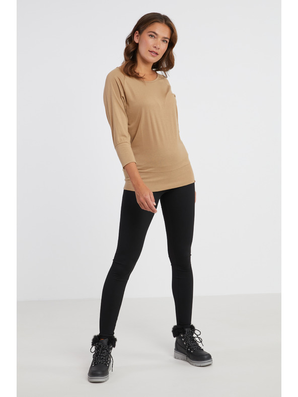 Sam 73 Hellbraunes Damen-T-Shirt SAM 73 Selma