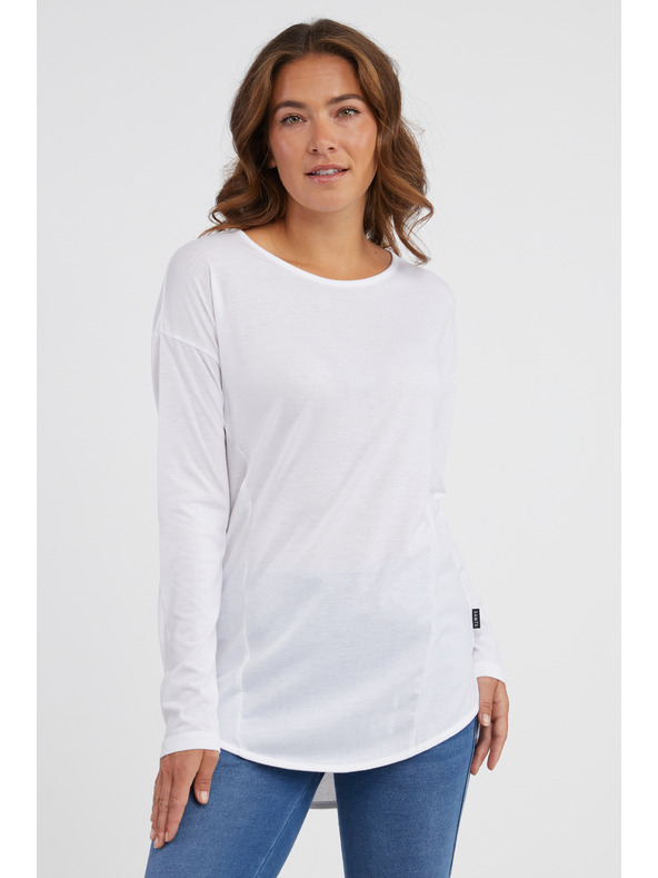 Sam 73 Weißes Damen-Langarm-T-Shirt SAM 73 Sherri
