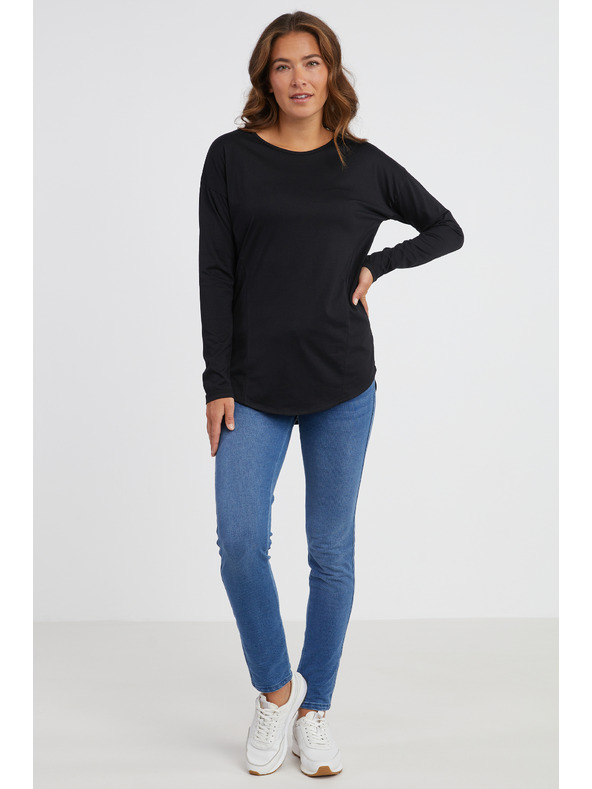 Sam 73 Schwarzes Damen-Langarm-T-Shirt SAM 73 Sherri