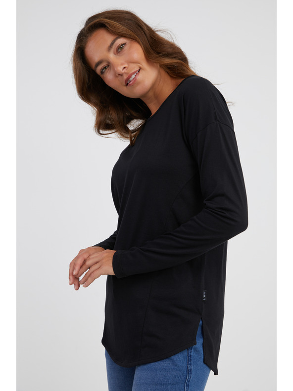 Sam 73 Schwarzes Damen-Langarm-T-Shirt SAM 73 Sherri