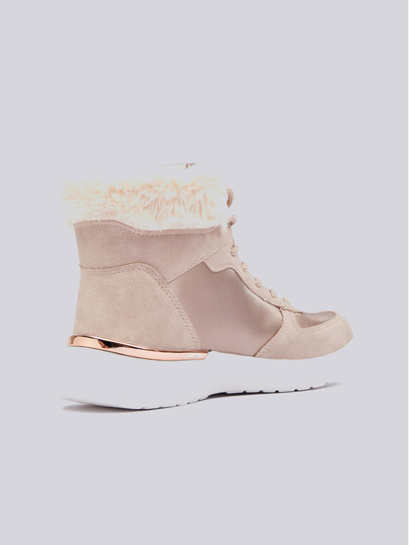 Sam 73 Hellrosa Damen-Winterstiefel mit Wildlederdetails SAM 73 Antlia