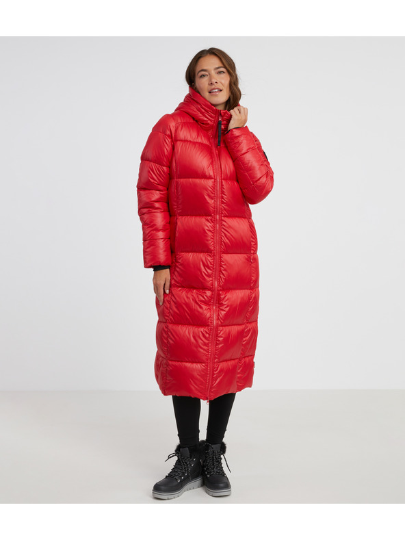 Sam 73 Rote Damen Steppjacke mit Kapuze SAM 73 Anna