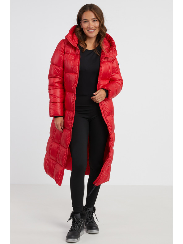 Sam 73 Rote Damen Steppjacke mit Kapuze SAM 73 Anna