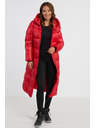 Sam 73 Rote Damen Steppjacke mit Kapuze SAM 73 Anna