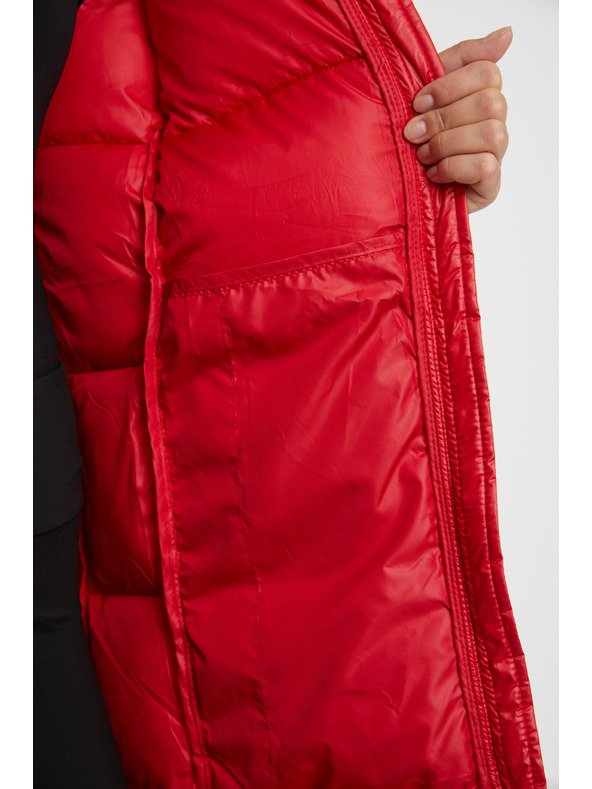 Sam 73 Rote Damen Steppjacke mit Kapuze SAM 73 Anna