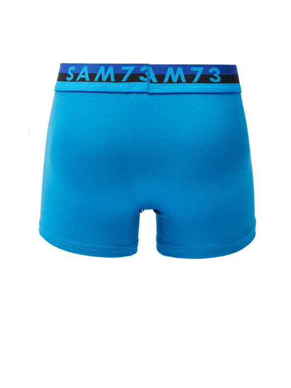 Sam 73 Set aus zwei Herren-Boxern in der Farbe Blau und Schwarz SAM 73 Hyacinth