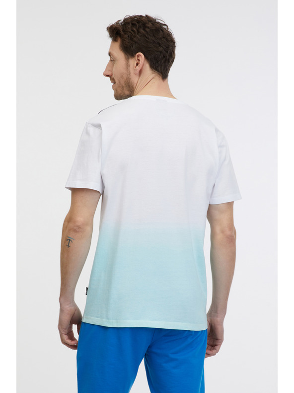 Sam 73 Blaues und weißes Herren-T-Shirt SAM 73 Vito