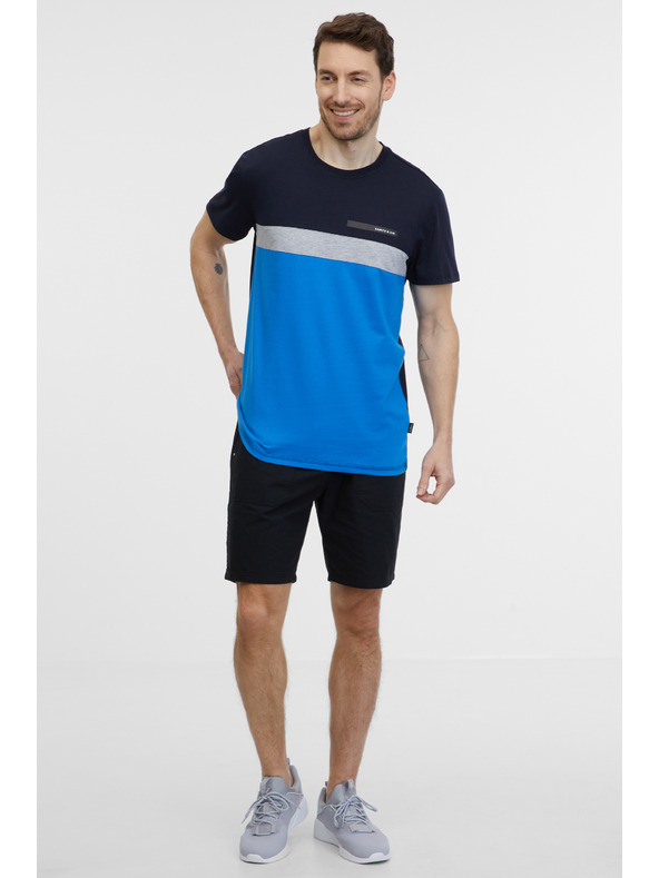 Sam 73 Blau-schwarzes Herren-T-Shirt SAM 73 Ernesto