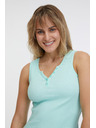 Sam 73 Türkisfarbenes Damen-Tank-Top SAM 73 Manuela