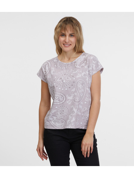 Sam 73 Hellviolettes gemustertes Damen-T-Shirt SAM 73 Margarita