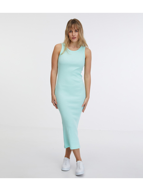 Sam 73 Türkisfarbenes Basic Maxikleid für Damen SAM 73 Rita