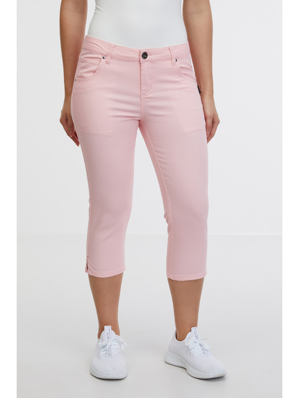 Sam 73 Hellrosa Damen-Dreivierteljeans mit schmaler Passform SAM 73 Amara