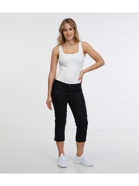 Sam 73 Schwarze dreiviertel Slim Fit Jeans für Damen SAM 73 Amara