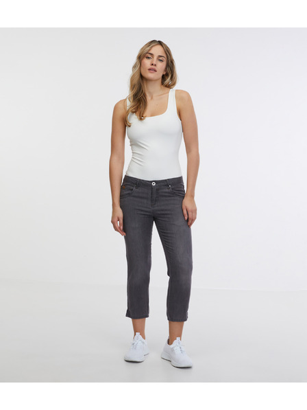 Sam 73 Graue dreiviertel Jeans mit gerader Passform für Damen SAM 73 Antonella