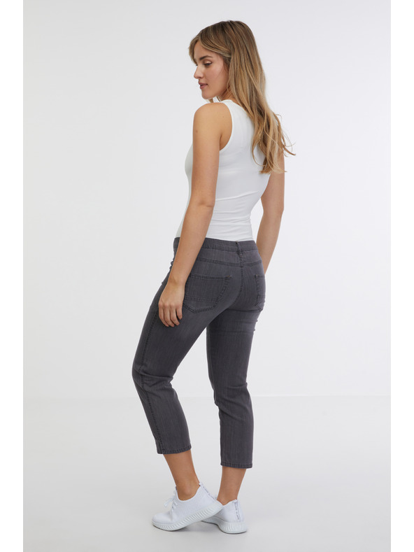 Sam 73 Graue dreiviertel Jeans mit gerader Passform für Damen SAM 73 Antonella