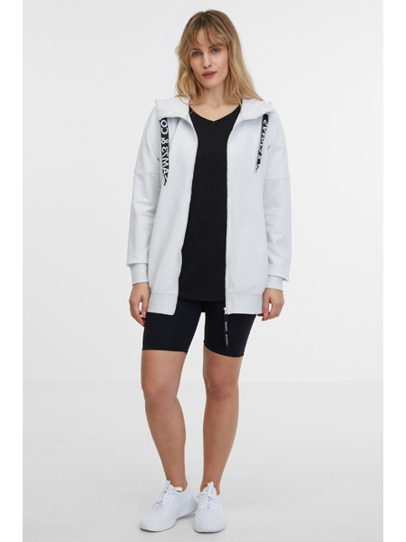 Sam 73 Hellgraues Damen-Sweatshirt mit Kapuze und Reißverschluss SAM 73 Lisa