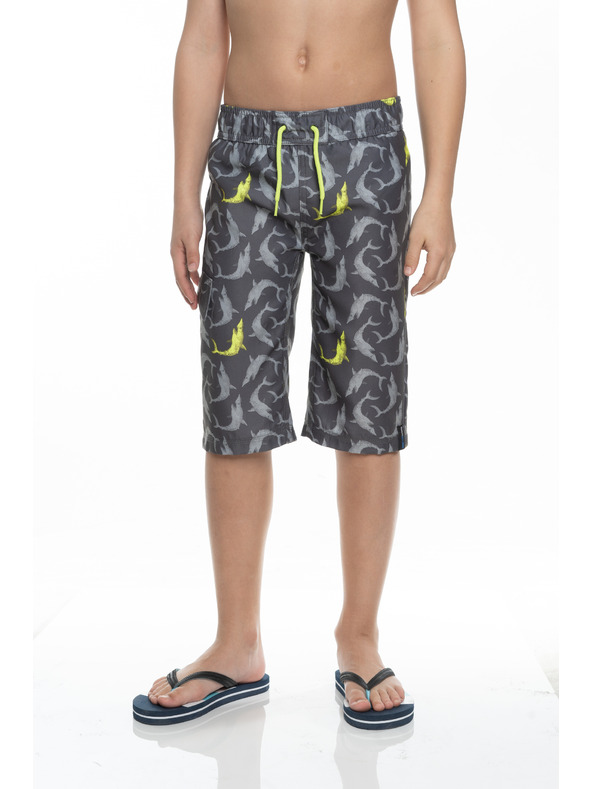 Sam 73 Graue gemusterte Badehose für Jungen SAM 73