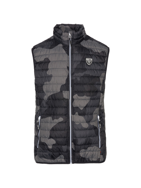 Sam 73 Dunkelgraue gemusterte Herrenweste SAM 73