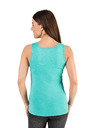 Sam 73 Türkisfarbenes Damen-Top mit Aufdruck SAM 73