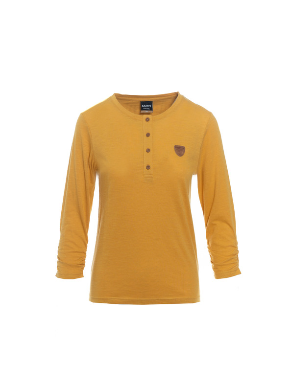 Sam 73 Senffarbenes Damen-T-Shirt SAM 73