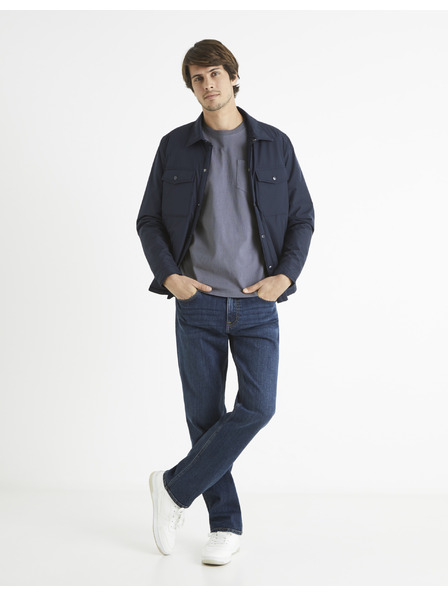 Celio Dunkelblaue Herrenjeans Straight Fit Celio
