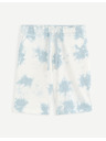 Celio Blaue Batik-Shorts Celio Botache