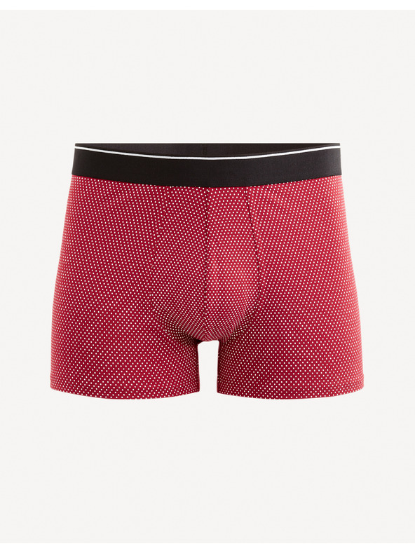 Celio Rot gemusterte Herren Boxershorts Celio Mitch