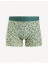 Celio Dunkelgrüne gemusterte Herren-Boxershorts Celio Gibobank