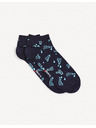 Celio Dunkelblaue gemusterte Socken für Herren Celio Gisomistol