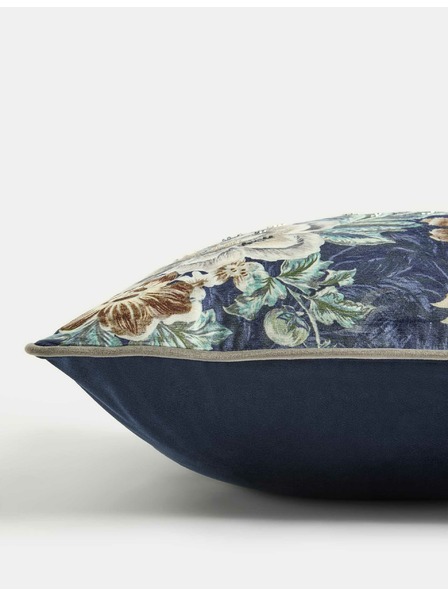 Marks & Spencer Samtiger verzierter Kissen mit Vogelmotiv Marks & Spencer marineblau